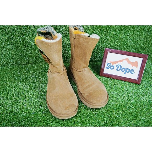 UGG Bailey Buckle Cali Collage Boots - Chestnut Olive - Women's Size 7 - Picture 2 of 6